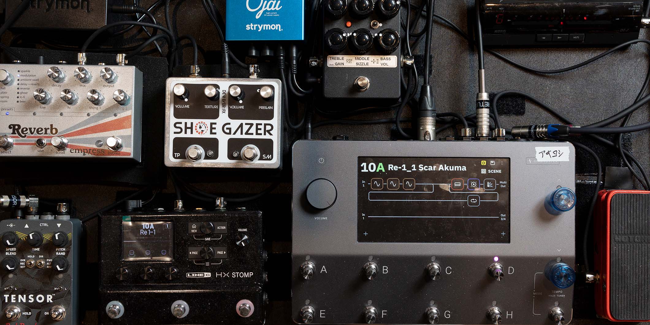 キタニタツヤのサポート・ギタリスト、秋好佑紀の使用機材 「青の