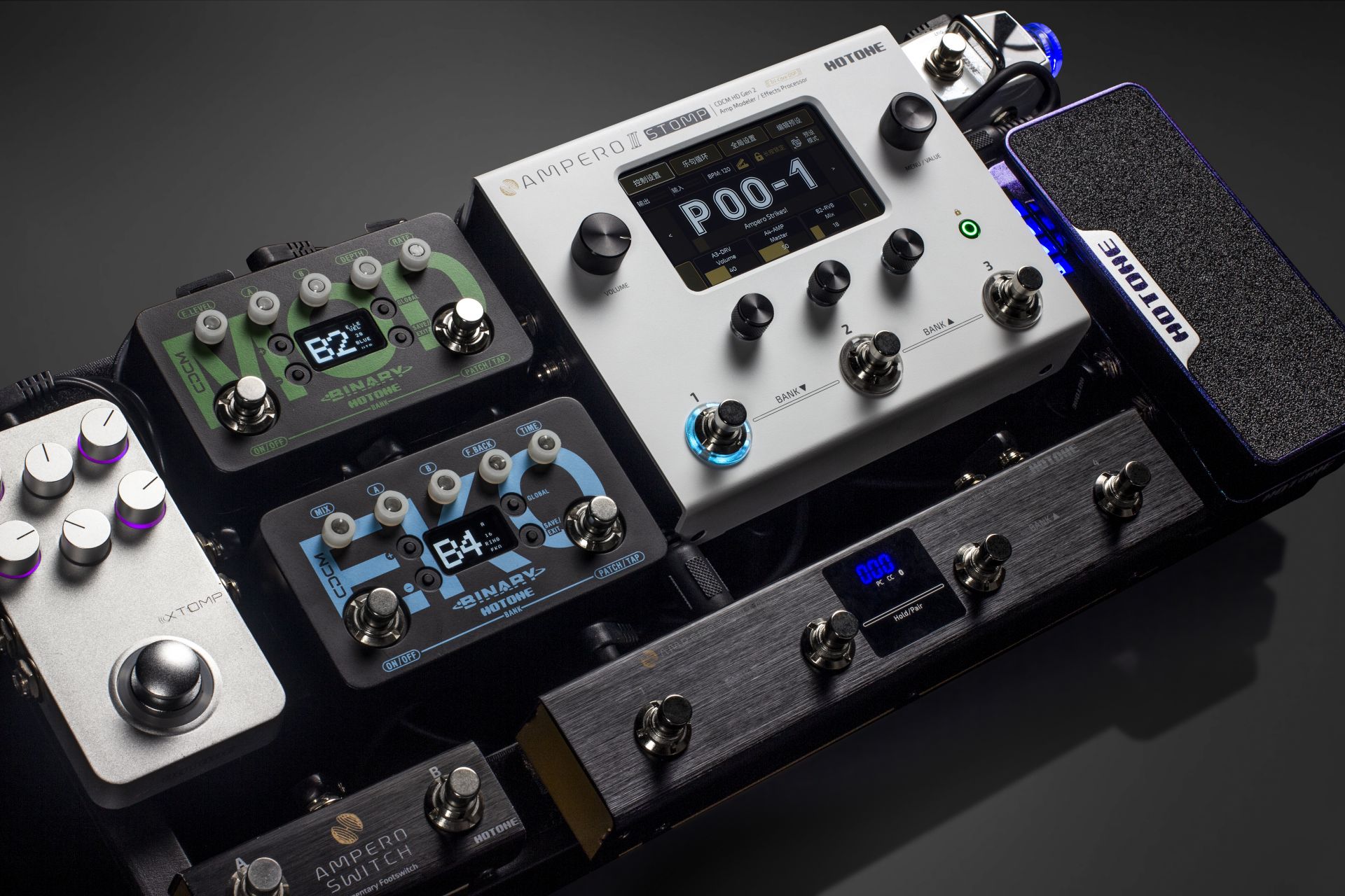 HOTONE AMPERO CONTROL｜MIDI、USB、Bluetoothの出力方式を備えた