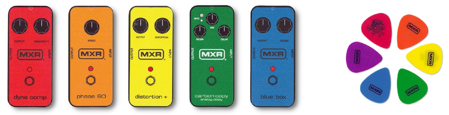 ピック＆ピックケース】-MXR-エフェクターファン垂涎！MXRペダルの