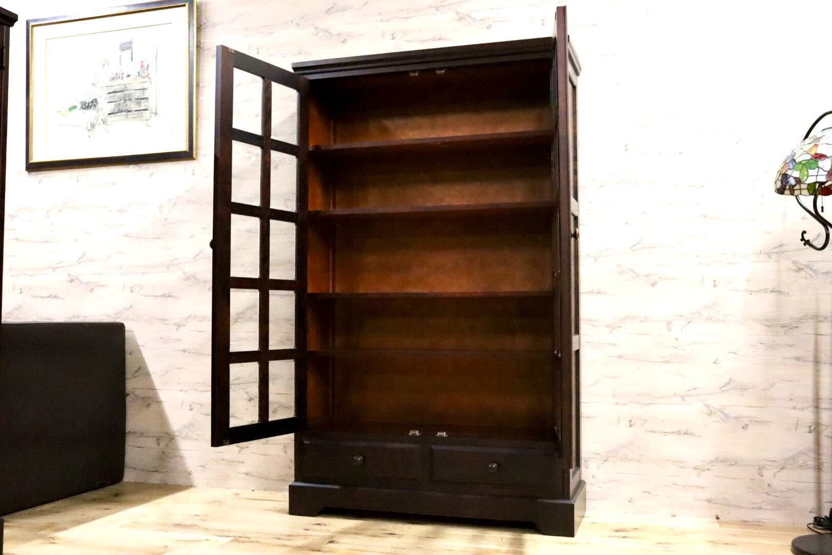 GMHN61○北海道民芸家具 本棚 書棚 ブックシェルフ 飾り棚