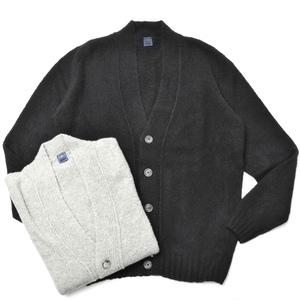 FEDELI（フェデーリ）ウールカシミアナイロンブークレソリッドニット