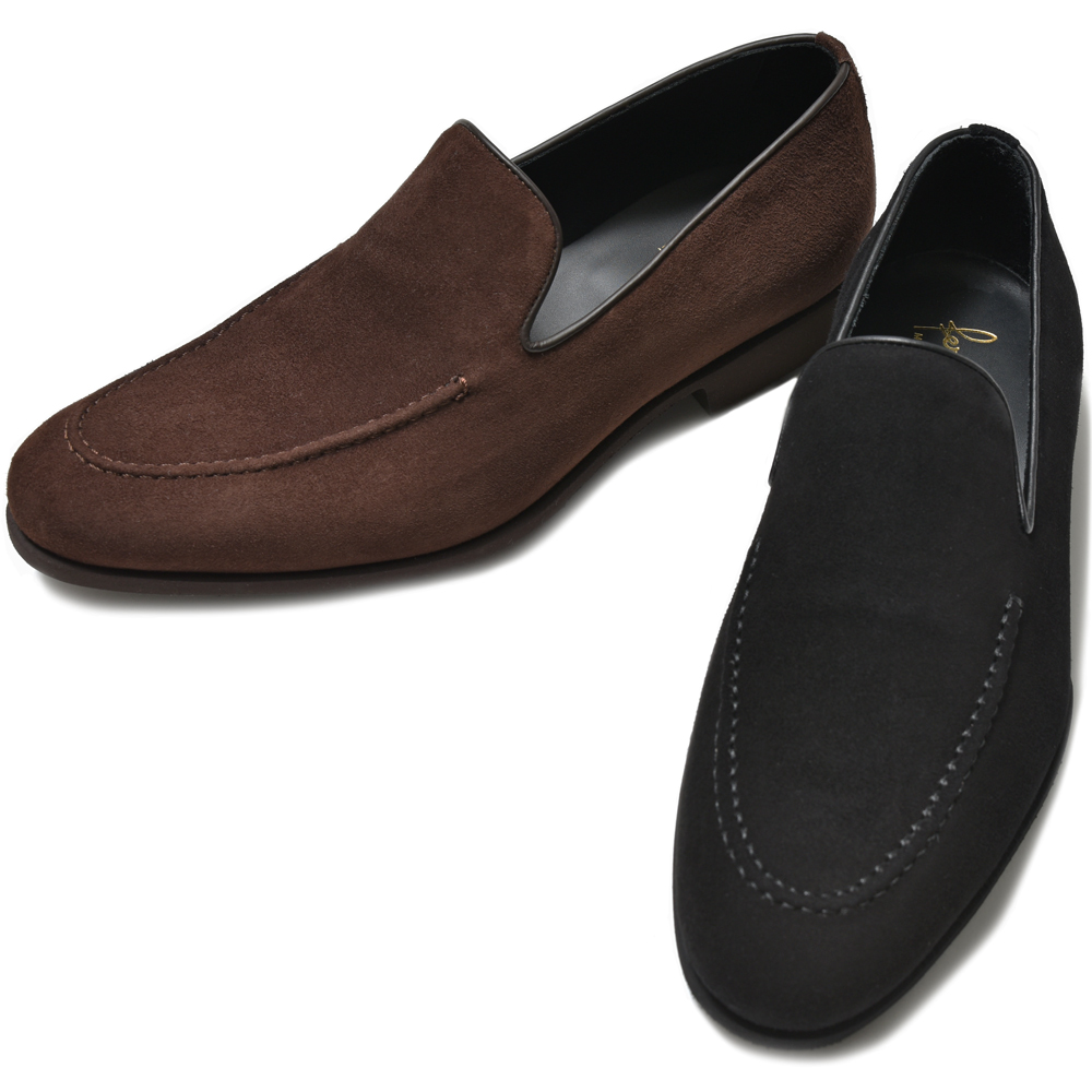 FERRANTE（フェランテ）スエードヴァンプローファー CHICシック