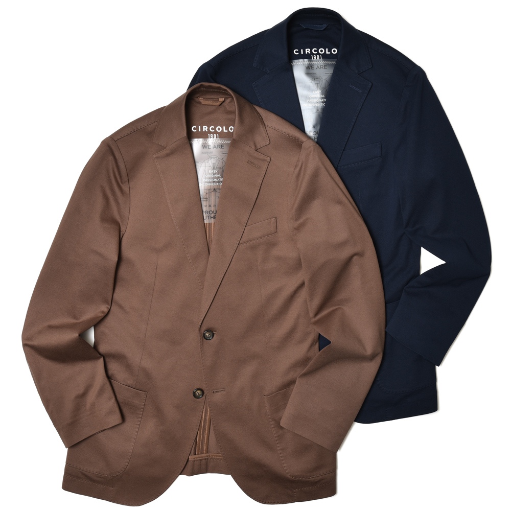 SALE】CIRCOLO1901（チルコロ1901）コットン鹿の子ジャージ2B