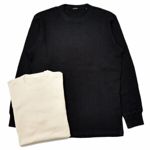 COMOLI（コモリ）コットンカシミヤ ワッフル長袖クルー C03-05018
