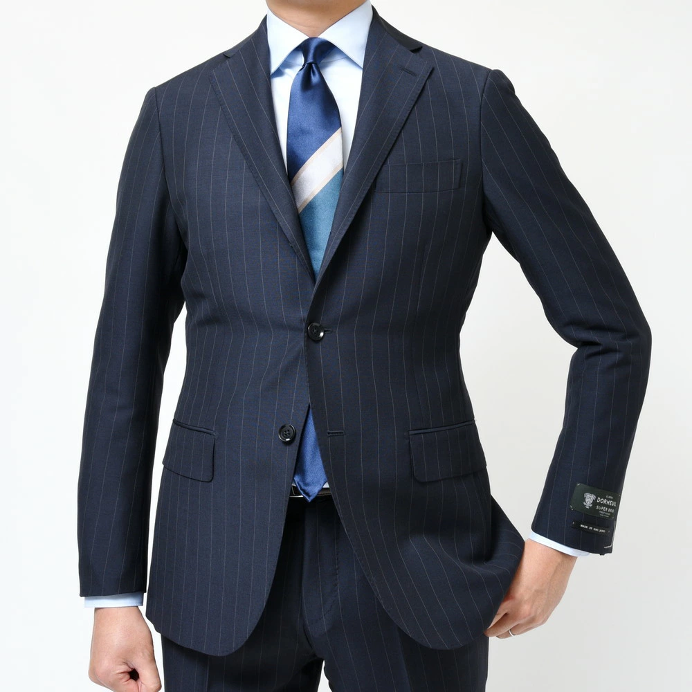 完全別注！ DORMEUIL SUPER BRIO ストライプスーツスーツ！！ RING