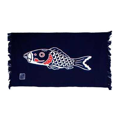 郡上本染 テーブルセンター 鯉のぼり(黒) | 渡辺染物店｜郡上八幡屋