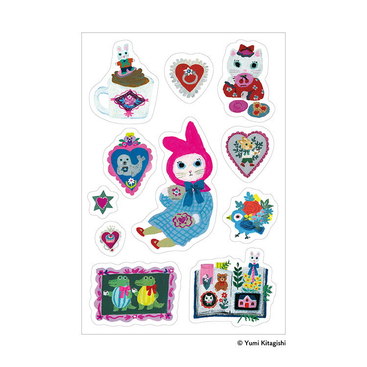 北岸由美 マルチステッカー ART TIME TEA TIME サンビー シール