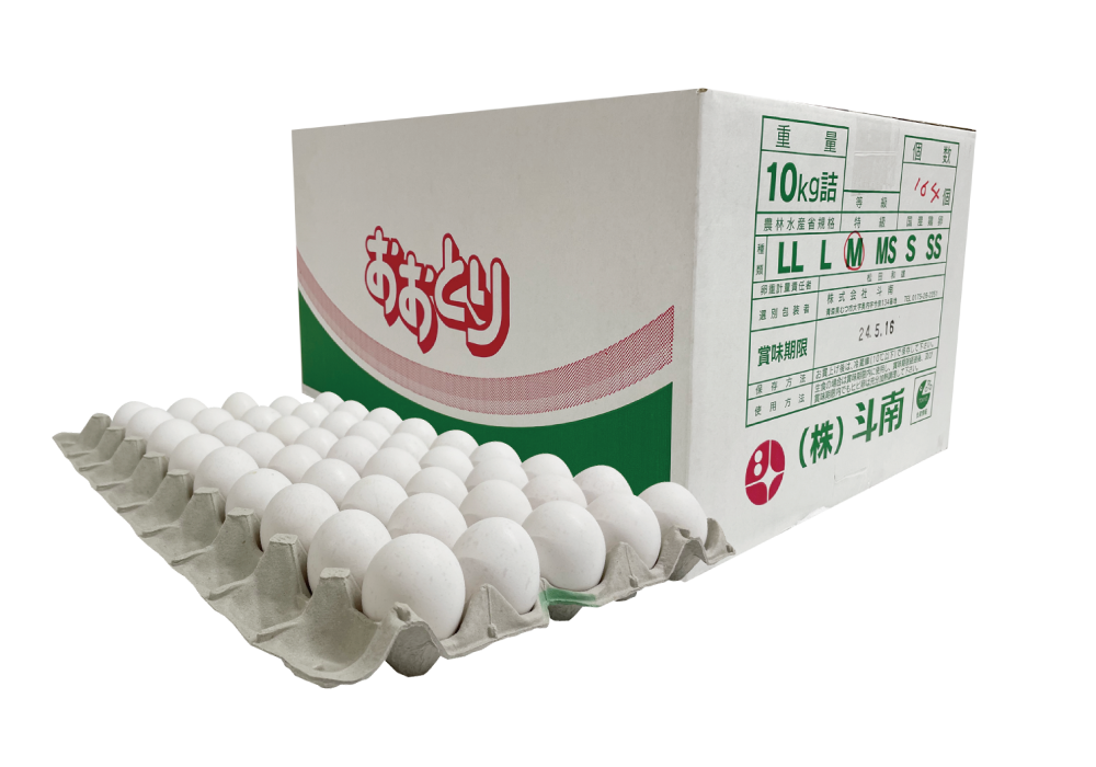 鶏卵 箱玉 おおとりの卵 10kg Mサイズ 白玉 - 業務用卵仕入れなら
