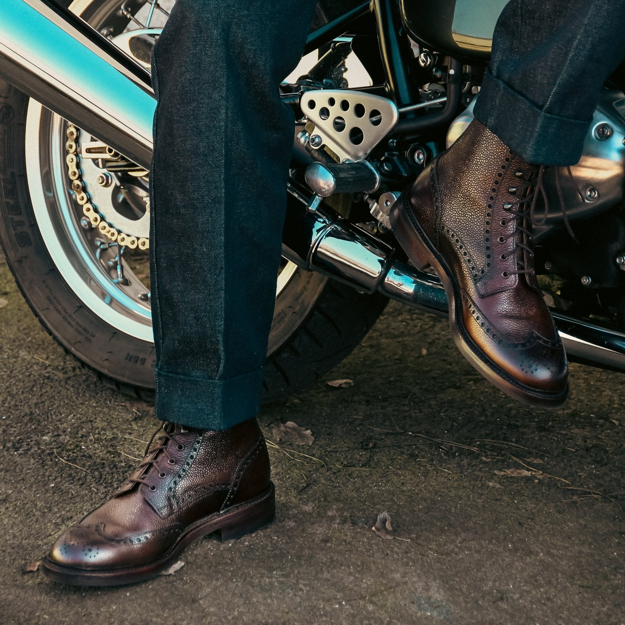 Islay Dark Brown Men's Boots – Crockett & Jones | James Bond