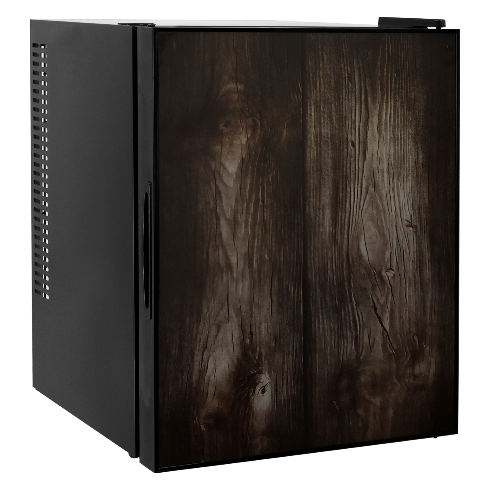 23L ペルチェ式 ワンドア冷蔵庫 マットブラックxダークウッド - Hanx