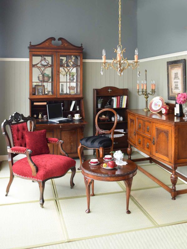 薔薇✕金彩が華やかな、フランスリモージュのアンティークプレート(h