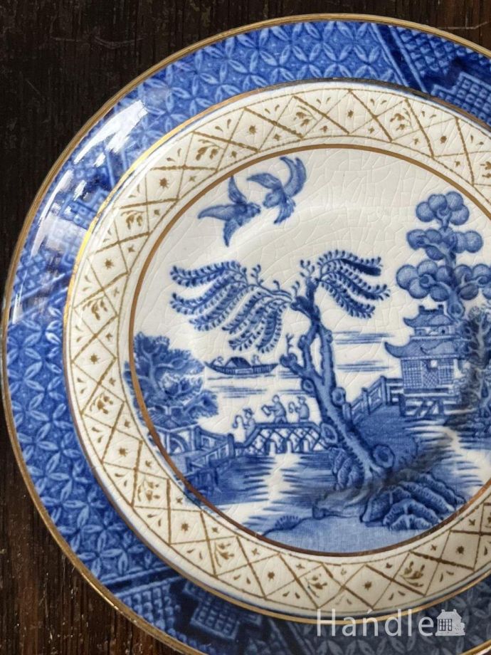 英国アンティークのデミタスカップ＆ソーサー、BOOTHS （ブース社）の