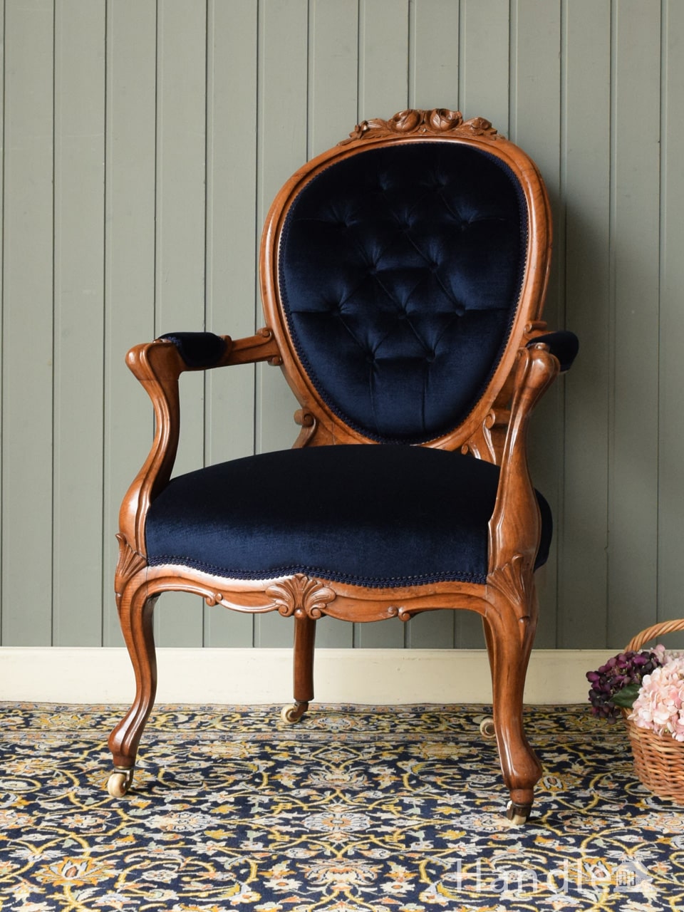 アーコール社のアンティークソファ、1人掛けのラウンジチェア