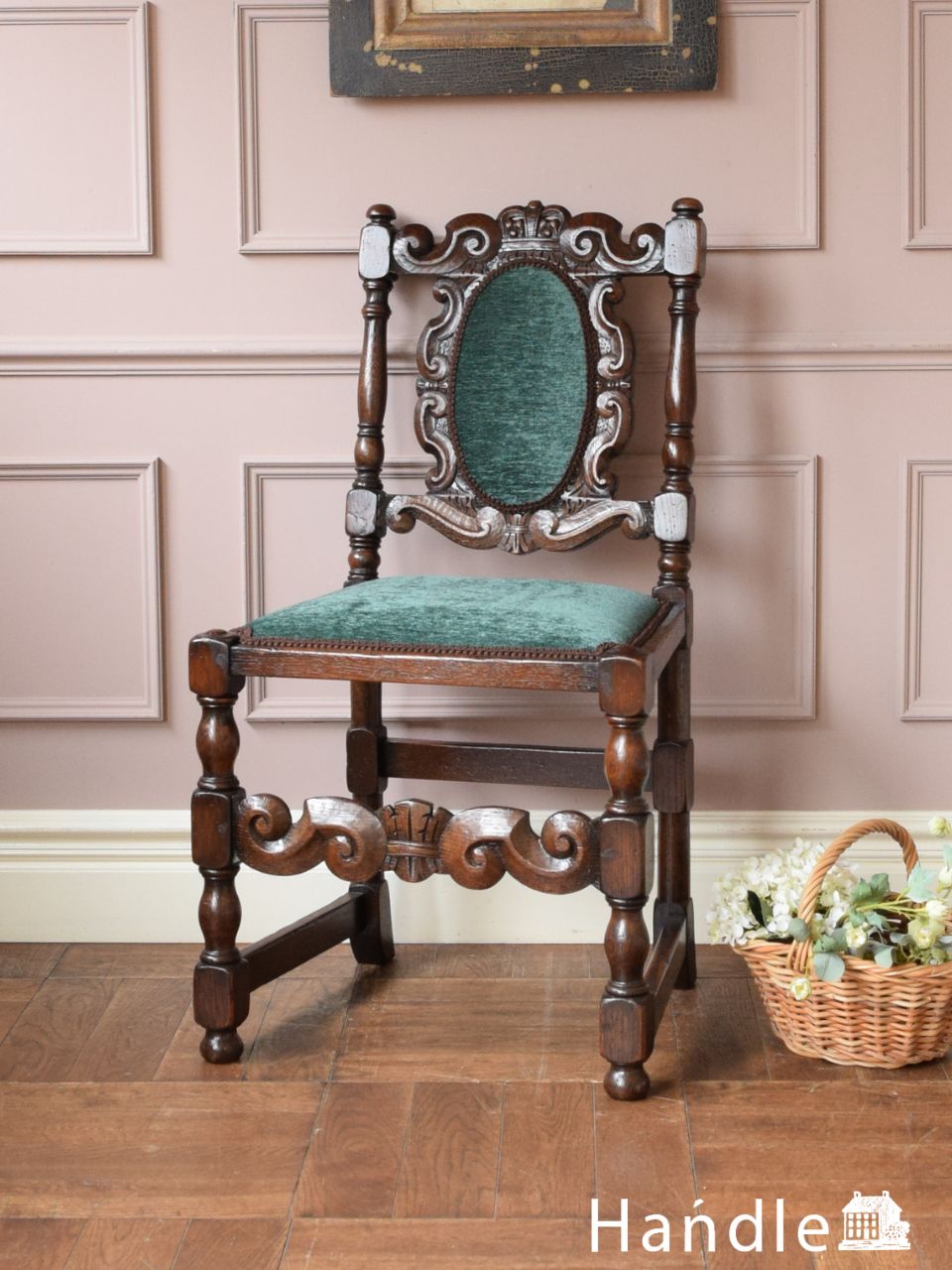 イギリス イギリス アンティーク 家具 ダイニングチェア ツイスト