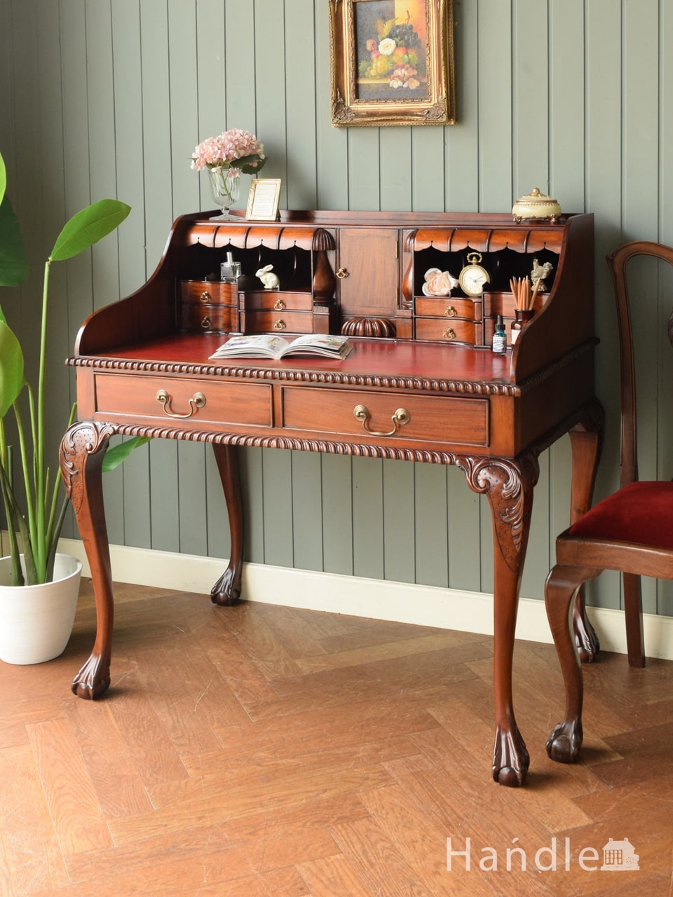 ヴィンテージ デスク 文机 昭和 昭和レトロ】書斎机 文机【家具】 昭和