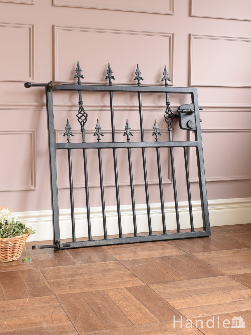 アイアン製のアンティークパーテーション（ガーデンの門扉・ゲート）(d