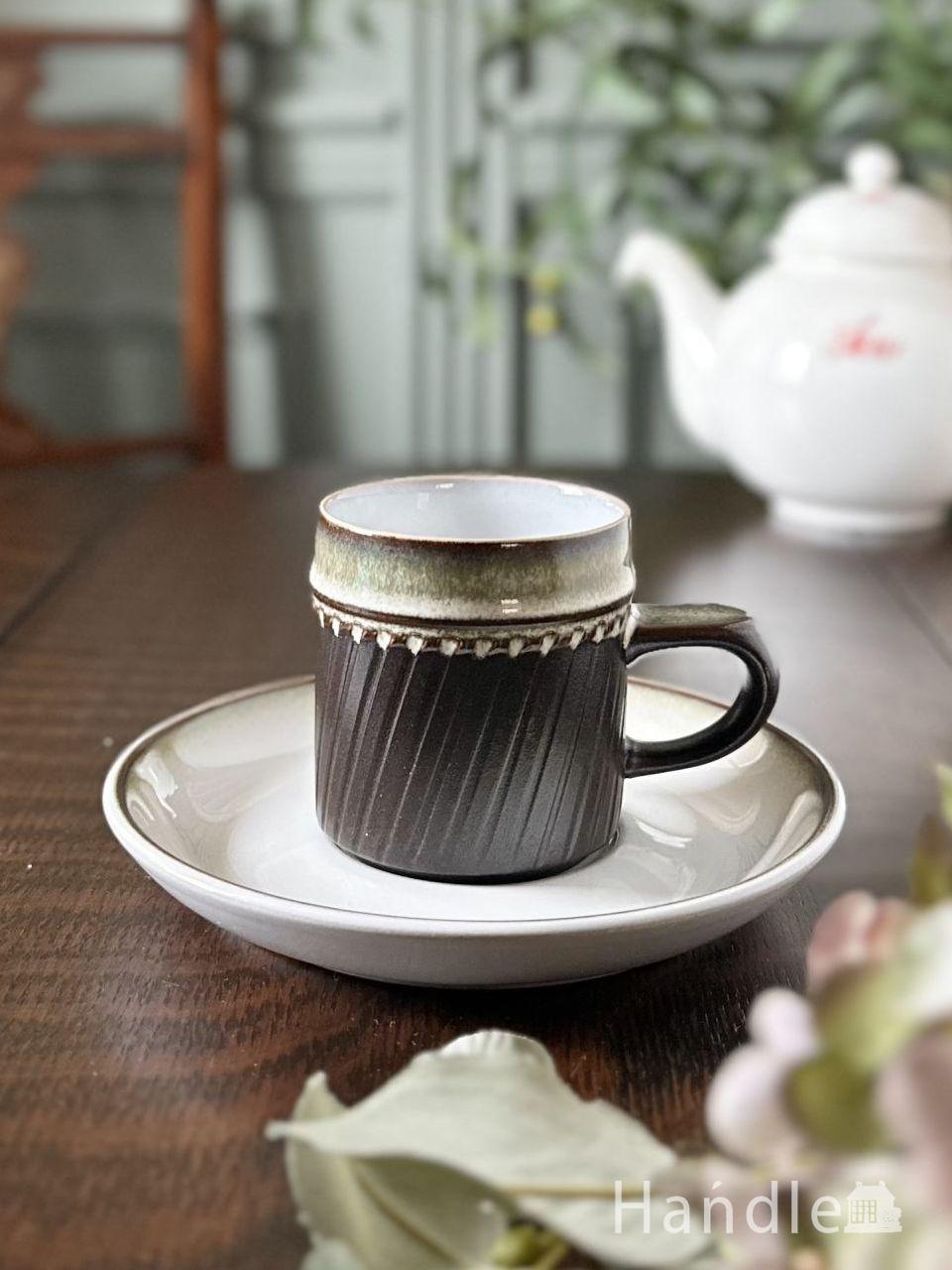 英国アンティークのデミタスカップ＆ソーサー、BOOTHS （ブース社）の