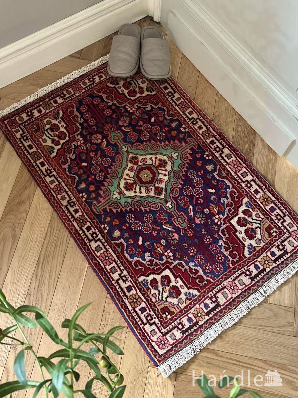 ペルシャ絨毯 タブリーズ ウールとシルク ラグ マヒ柄 ペルシャ絨毯