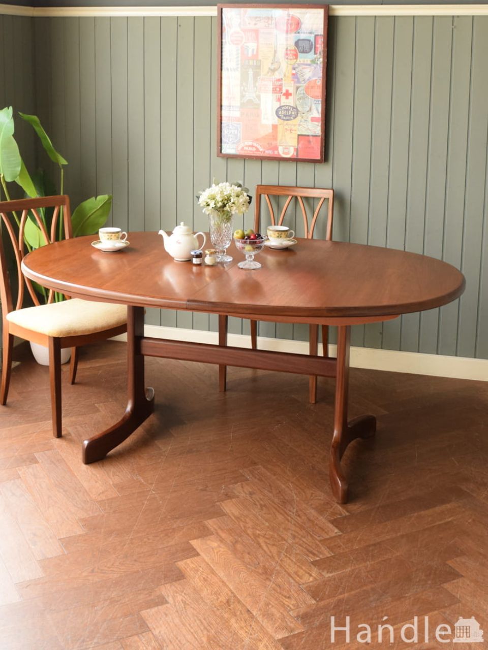 アンティーク オーバル テーブル(11-60)｜アンティーク家具