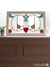 ハートの形がキュートなステンドグラス、イギリスから届いた