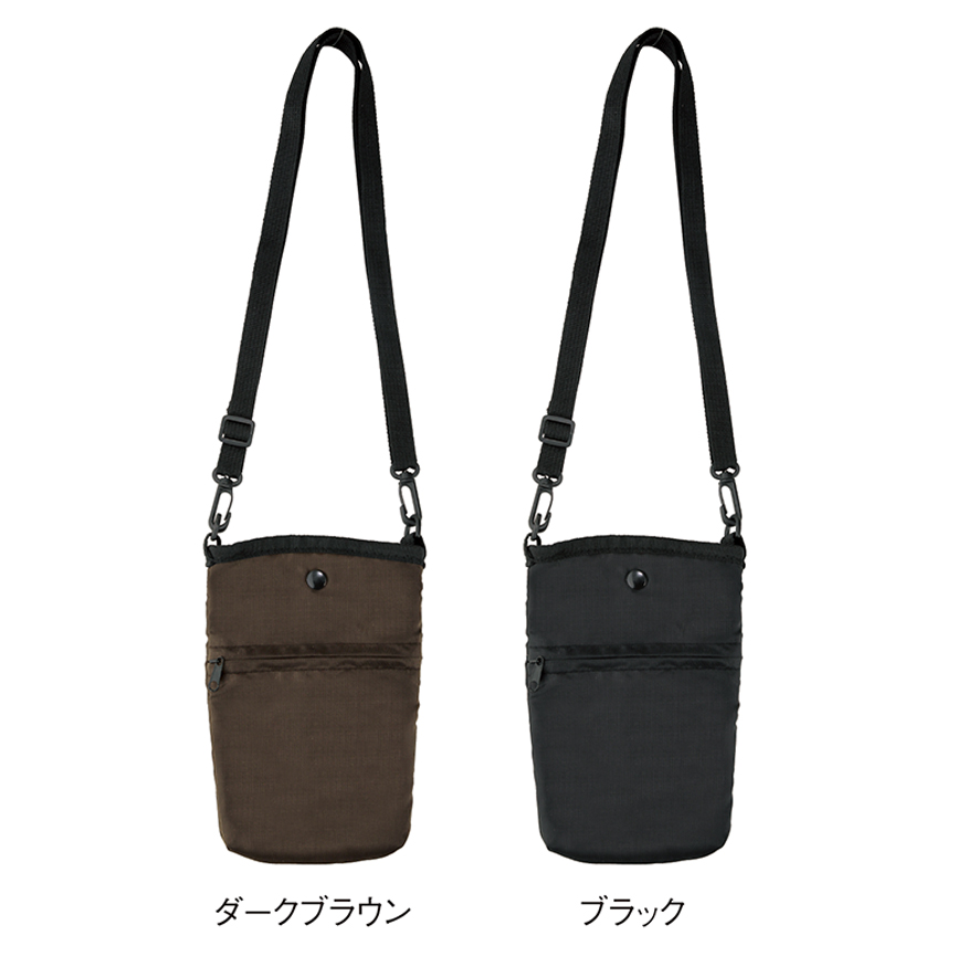 デイタフ・テントクロスポケット付きスマホショルダー（撥水加工