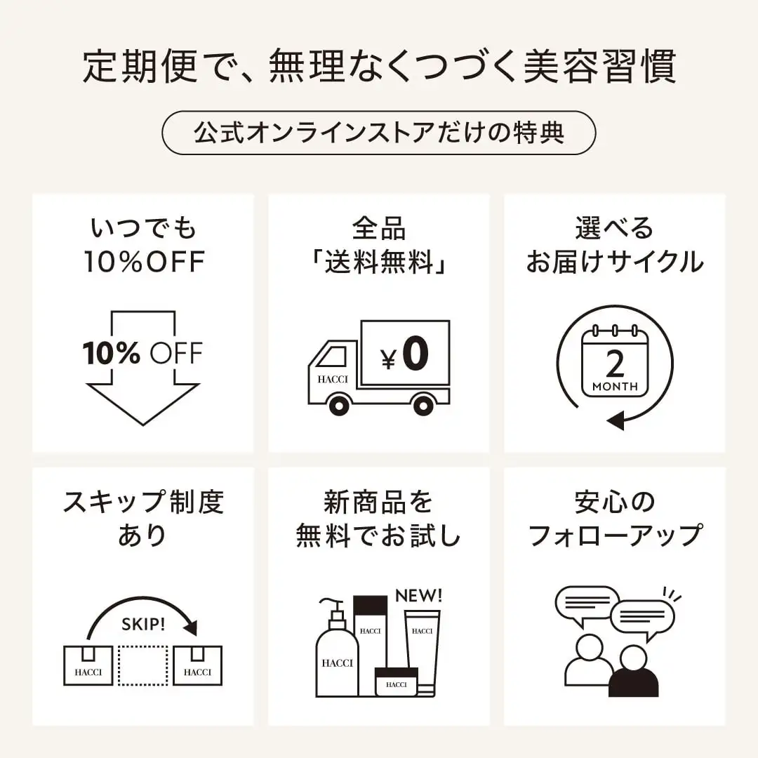 新規受付終了【定期便】シートマスク 6枚入｜HACCI公式オンラインストア