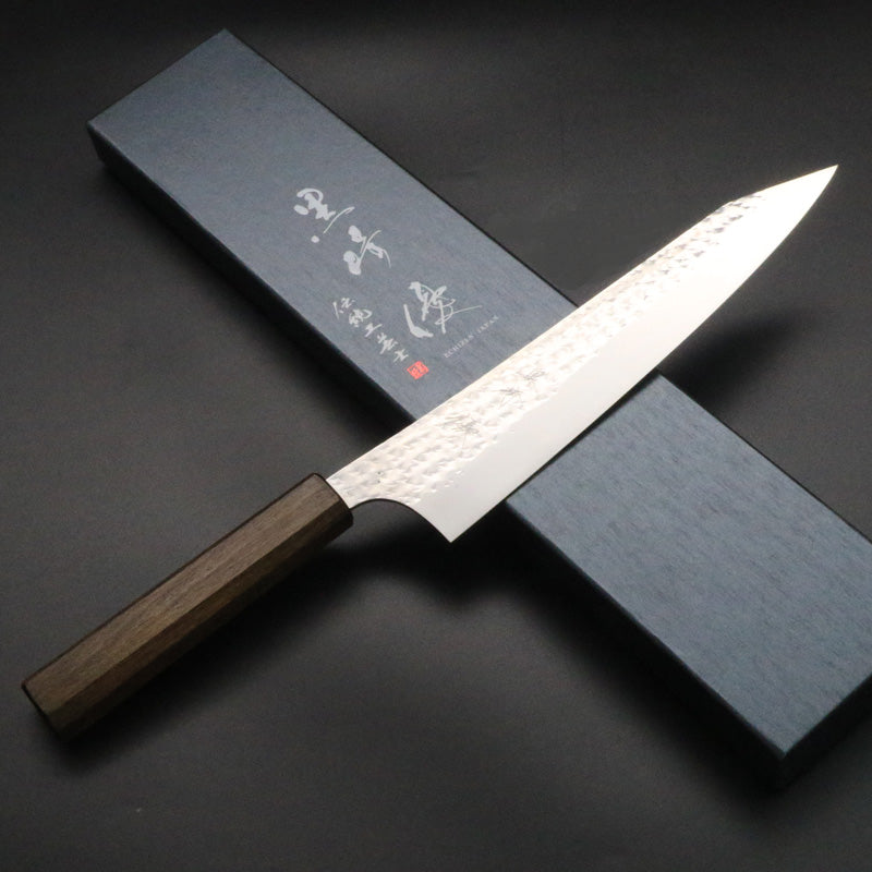 黒崎優 「閃光・鋭」牛刀 包丁 210mm 拭き漆樫柄 – HAGAKURE