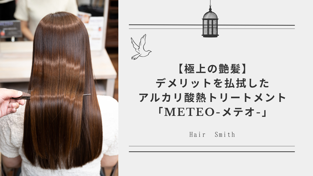 極上の艶髪】デメリットを払拭したアルカリ酸熱トリートメント「METEO