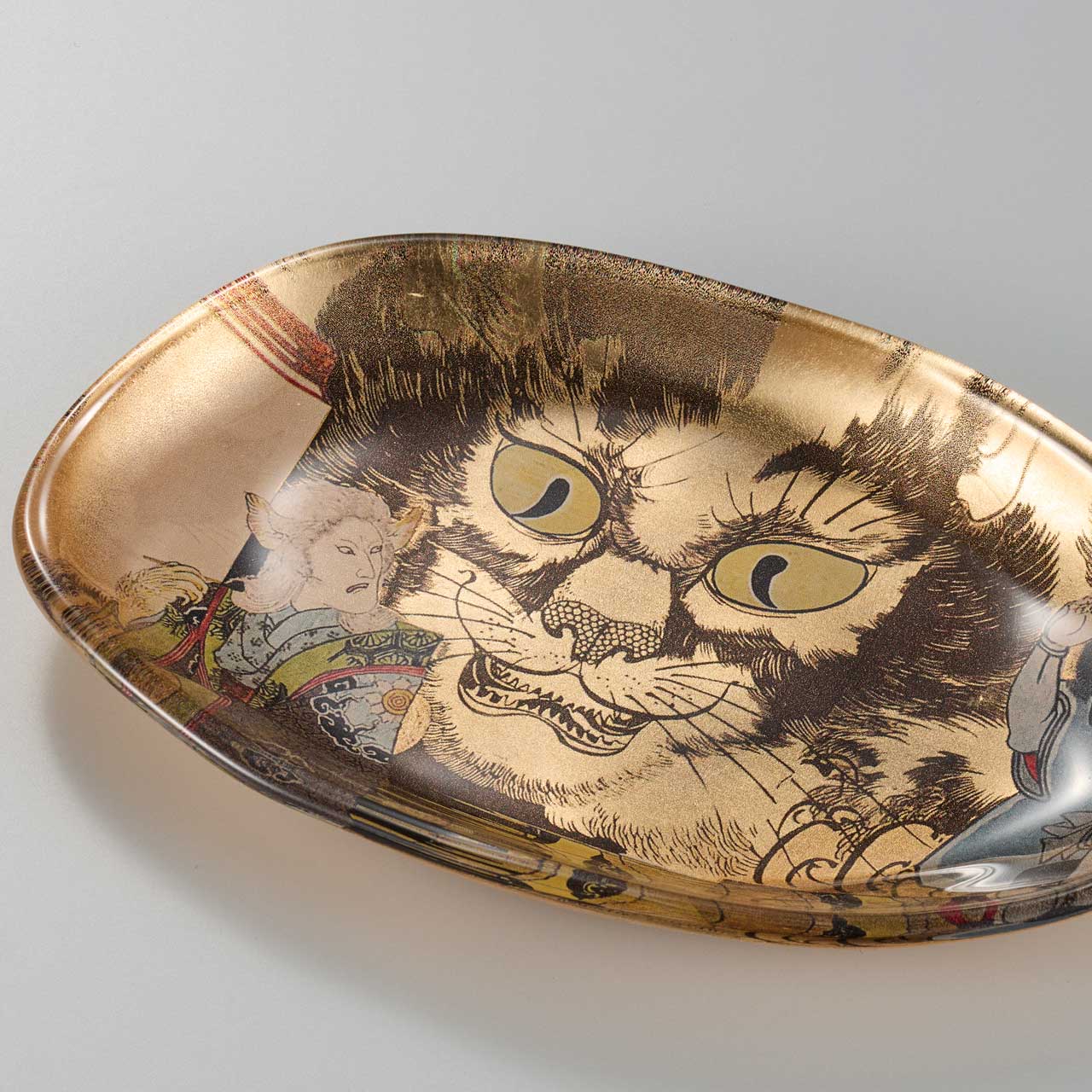 箔一 hakuichi 金箔 金沢箔 金沢 工芸品 猫妖怪の浮世絵ガラストレー