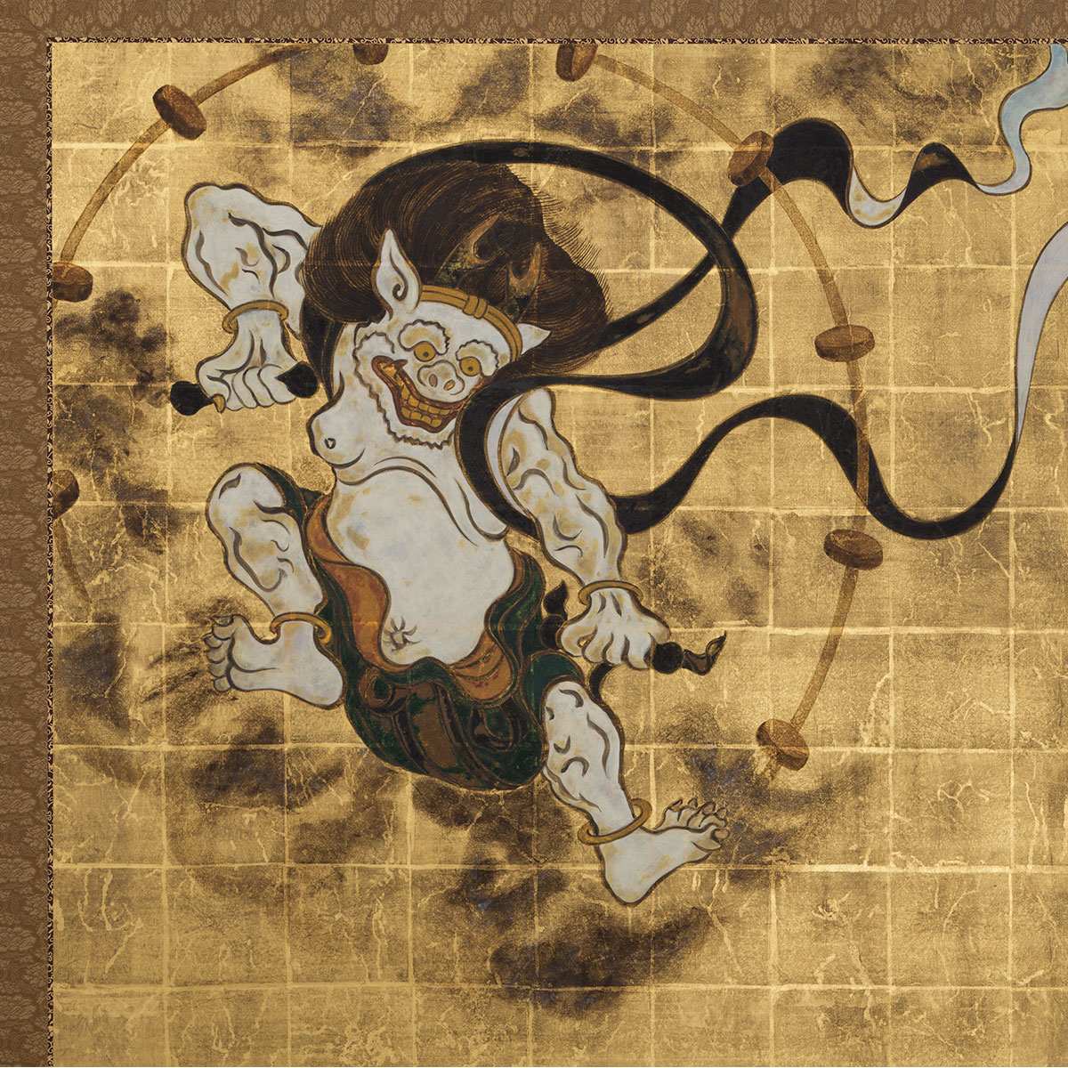 箔一 hakuichi 金箔 金沢箔 金沢 工芸品 二曲一双屏風 風神雷神