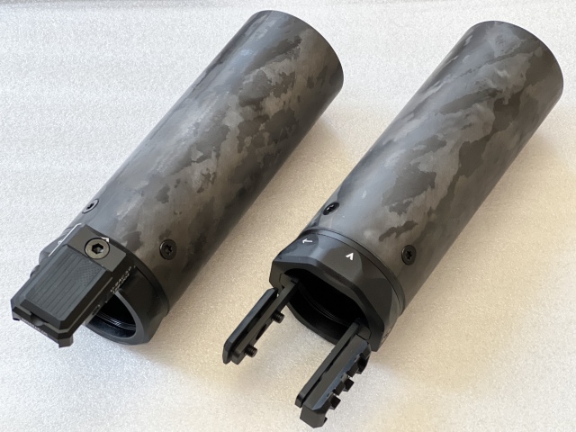 Angrygun MODTAC タイプ MRAC/URAC カーボンサプレッサーシールド 6.5in