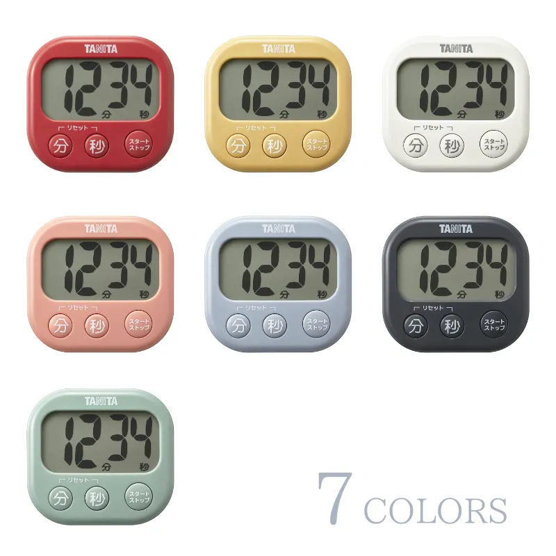 ㈱タニタ TD-429-BL(ブルーグレー)：抗菌でか見えタイマー