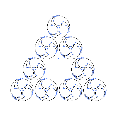 三つ盛り三つ右三つ巴紋｜意味や由来・使用武将などをご紹介｜家紋の