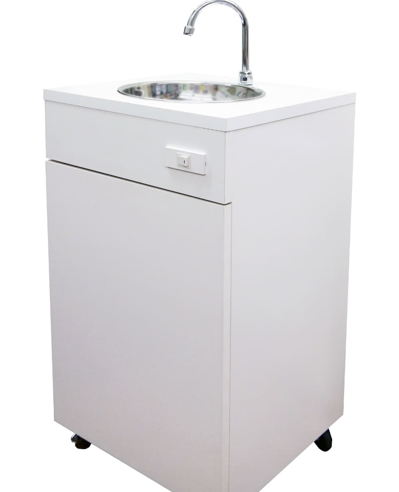 日本箱産業 おく洗 | 簡易手洗い台「おく洗」,ポータブル洗面台「おく