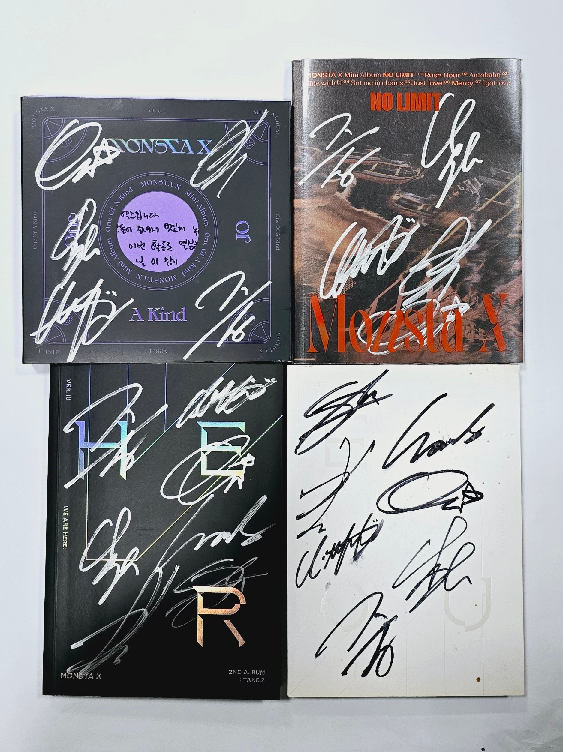 MONSTA X - Hand Autographed(Signed) Promo Album [24.3.26