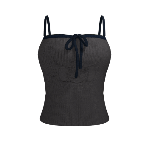 Angel99 Rib Knit Cami - Navy Grey| Happy99