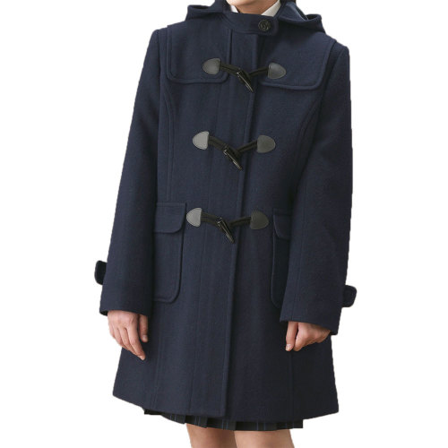 お取り寄せ商品 アンゴラ混ダッフルコート ネイビー・グレー｜お受験