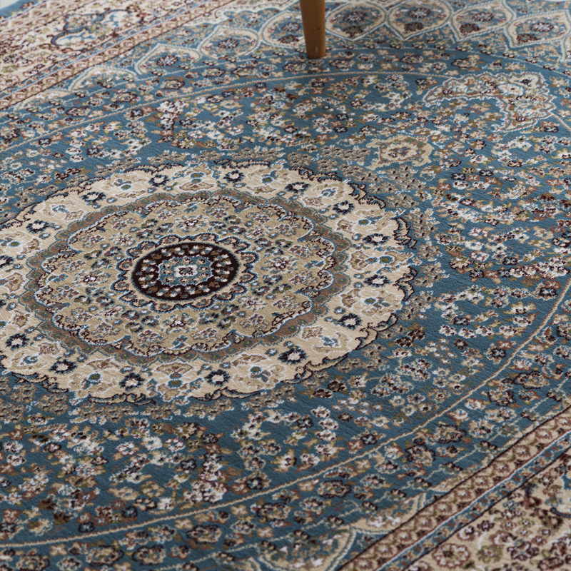 クラシック ビンテージ オールシーズン 「ブルーが美しいラグ