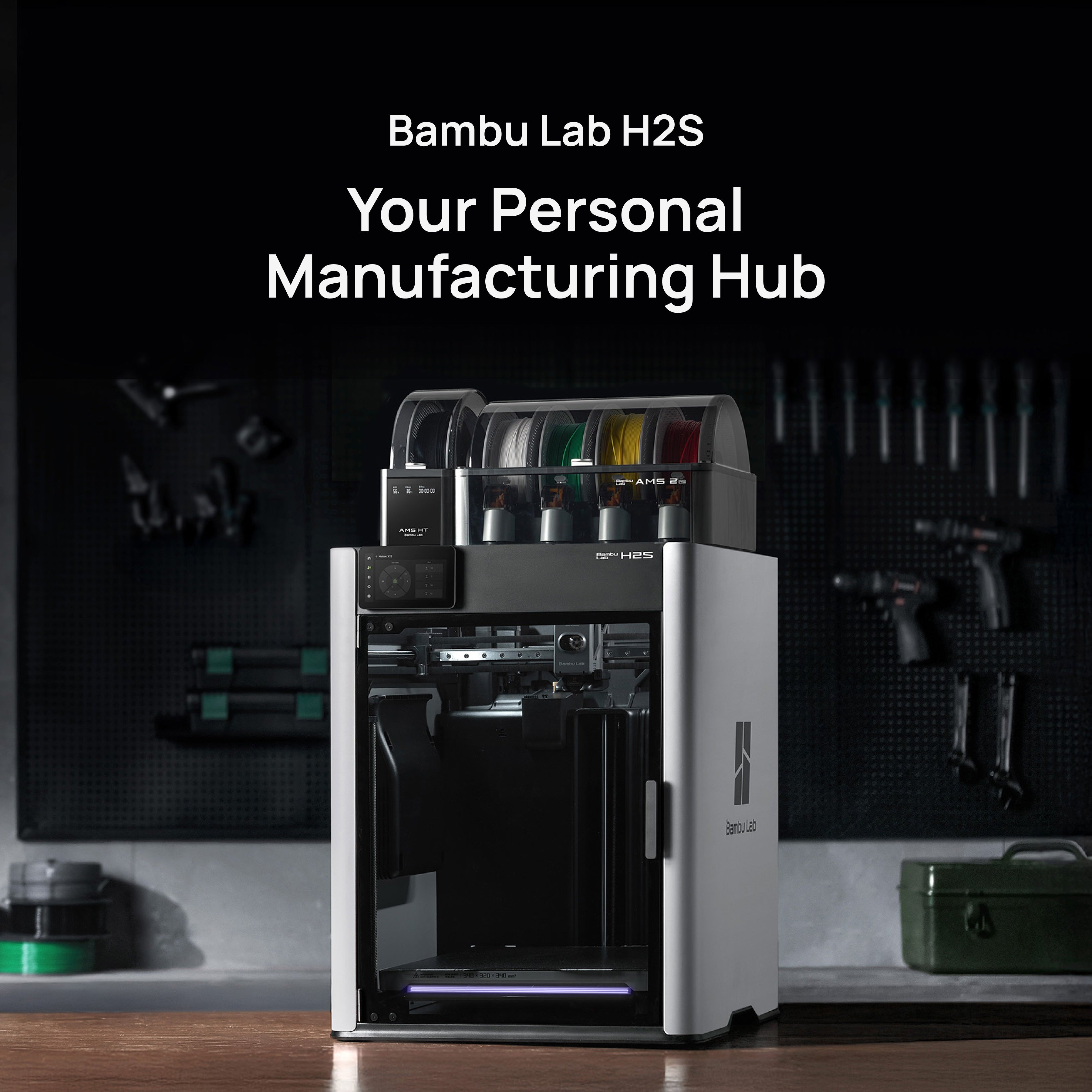 Bambu Lab H2S Single Nozzle 3D Printer – HartSmart Products