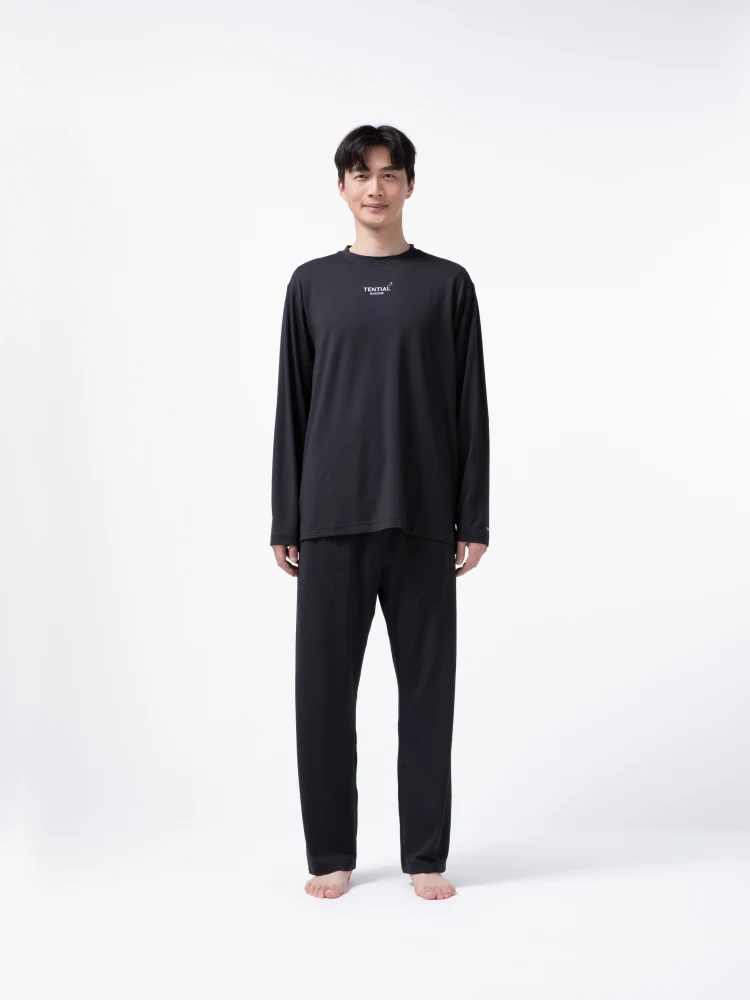 ネイビー 【男女兼用】一般医療機器 TENTIAL BAKUNE Mesh ロングパンツ