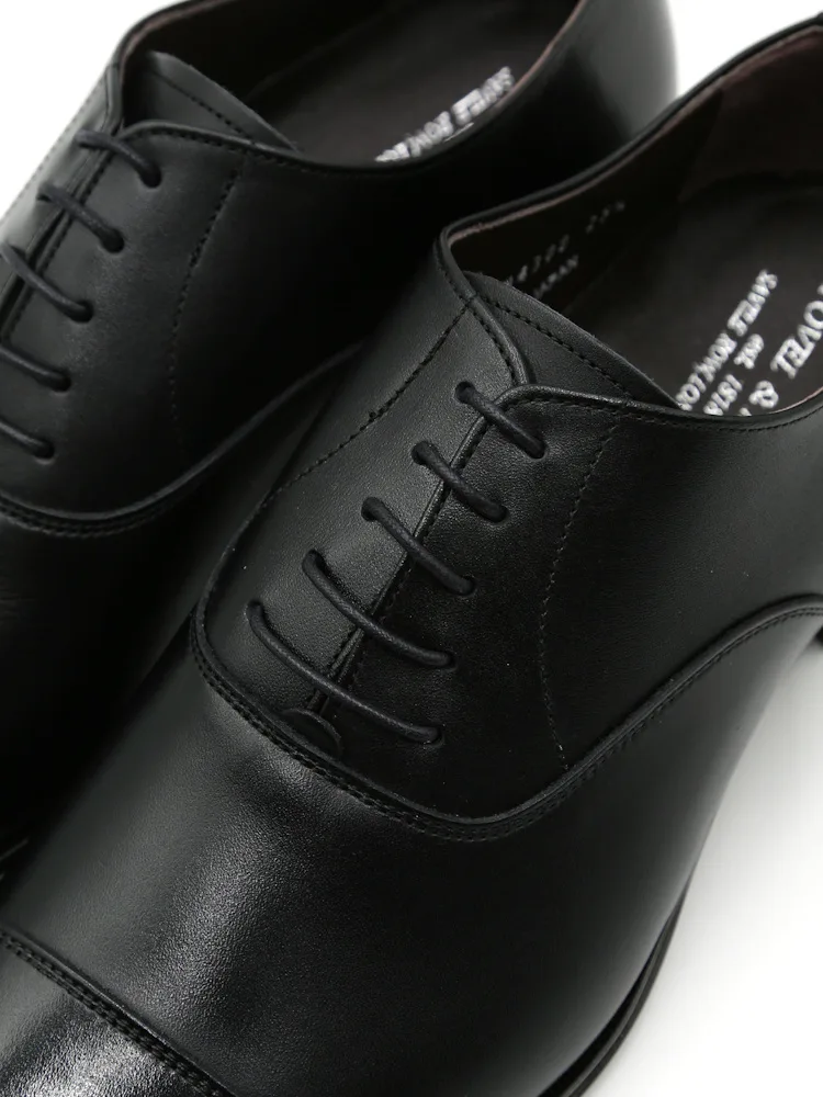 ブラック 【日本製】シューズ ストレートチップ 内羽根 ビジネス