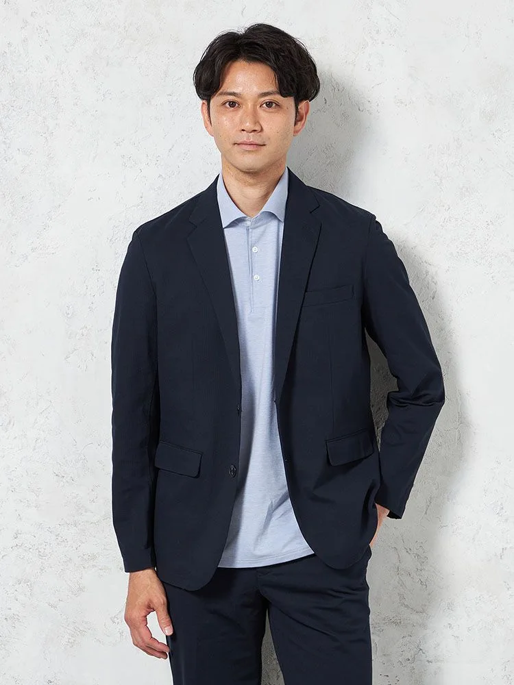 C．グレー 【WEB限定】上下セットアップ ブレサブルクール 通気清涼