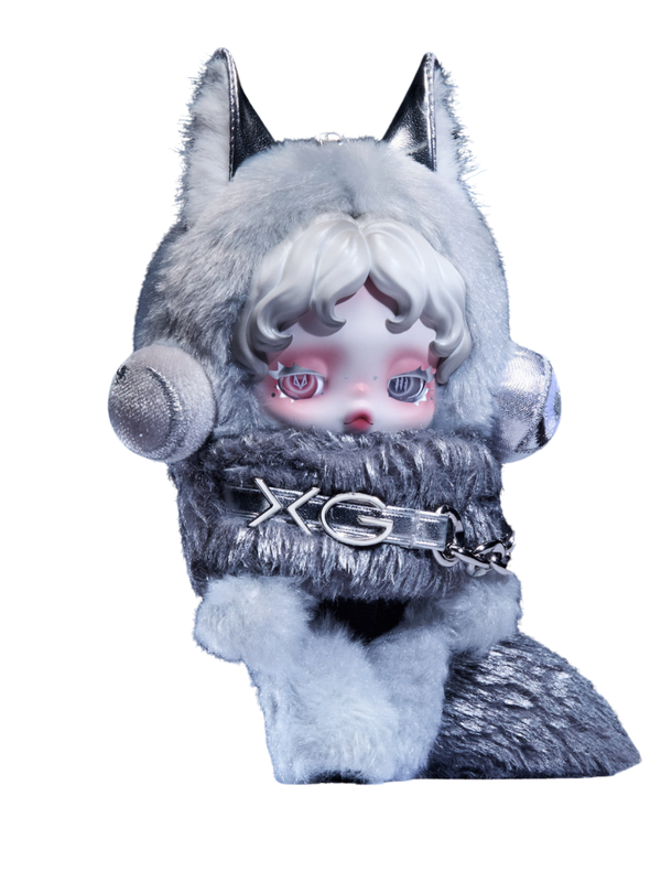 POP MART Silver Plush Doll Pendant – SKULLPANDA x XG Japan