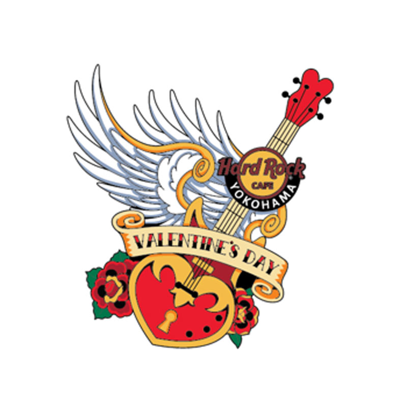 2025 Valentine's Day Pin : YOKOHAMA | Hard Rock Cafe Japan