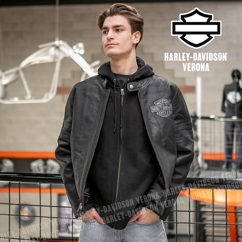 HARLEY Harley Davidson ブラック レザー ライダースジャケット M