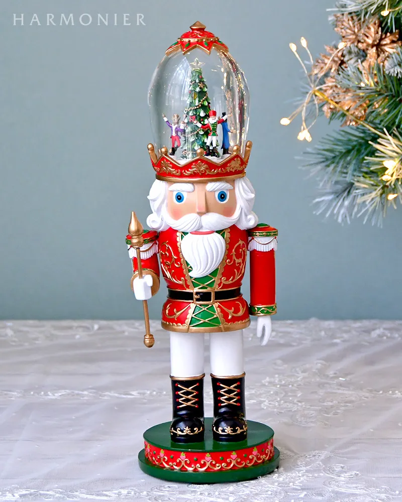 ナッツクラッカーオルゴールドームフィギュア｜クリスマス雑貨の通販