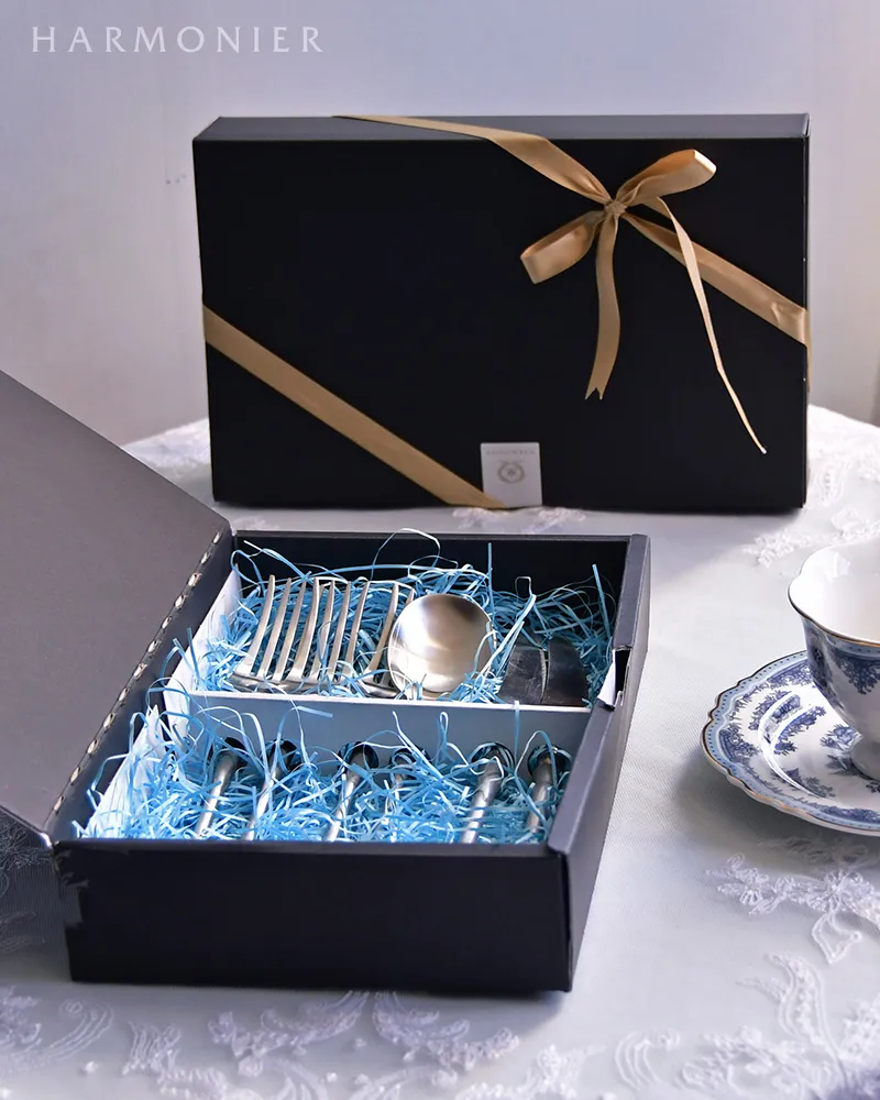 ティータイムカトラリー2人用ギフトセット アラベスク/ゴールド