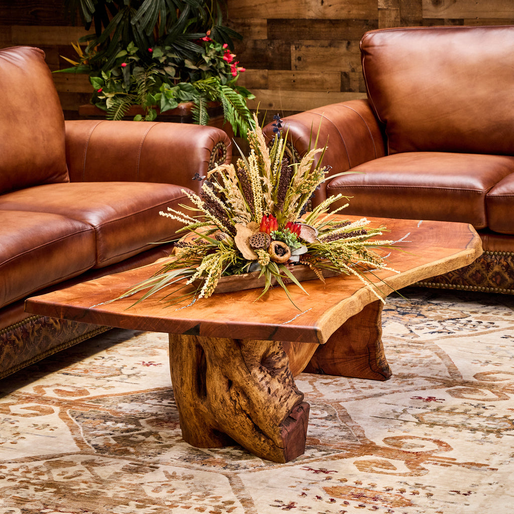 HR752 美品Knot antiques BARK COFFEE TABLE HR752 美品Knot antiques