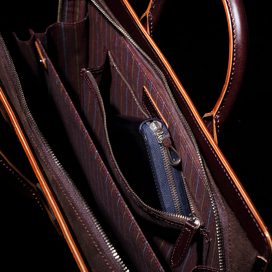 ラウンドブリーフケース 【FIVE WOODS / SAPPHIRE】 – 林五オンライン