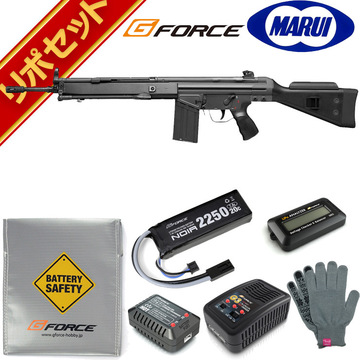 東京マルイ G3 SG-1 スタンダード電動ガン G-FORCE リポバッテリー
